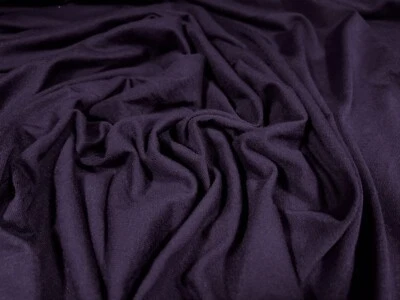 Viscose Spandex Stretch Single Jersey Knit Fabric, Per Metre - Plain - Purple - Image 1 of 3