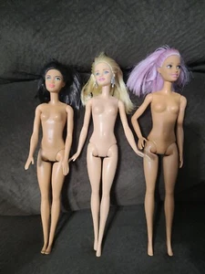 Barbie Fashionistas Puppen 3 Stück Nude 2015 Körper, 2011,2013,2014 Köpfe  - Bild 1 von 1
