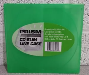 Prism CD-RW Slim Line Case Holds 1 CD Green - Picture 1 of 3