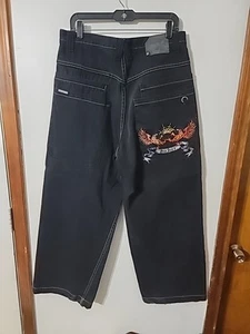 JNCO 85 Jeans Wide Leg Size 34 × 30- Crown Phoenix - Picture 1 of 22