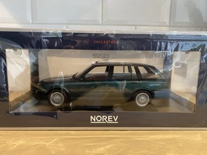 BMW 325I E30 Touring 1990 Dark Green Metal NOREV 1:18 - Picture 1 of 4