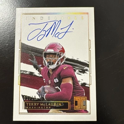 Terry Mclaurin 2021 Impeccable On Card Auto Autograph Commanders 02/10 - Image 1 of 2