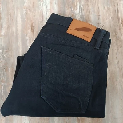 RGT Rogue Territory Mens Selvedge Black Jeans Size 31 SK Skinny Unhemmed - Image 1 of 4