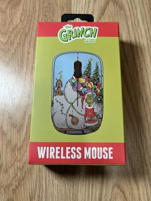 Dr. Suess The Grinch Stole Christmas Wireless Mouse USB Connector & Manual New - Image 1 of 2