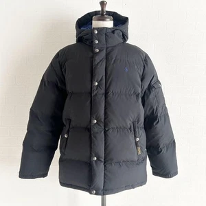 Polo Ralph Lauren Black Short Down Jacket Kids XL - Picture 1 of 11
