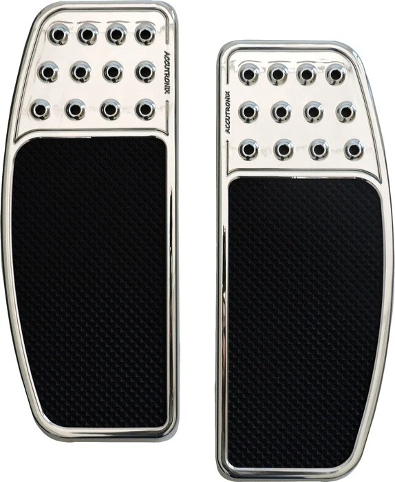 Accutronix Taladrado Original Billet Floorboard Cromo #FBF01-DOC Harley Davidson Foto 1 de 1