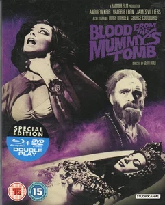 BLOOD FROM THE MUMMYS TOMB - UK Blu-Ray Disc & Dvd - HAMMER HORROR - - Imagen 1 de 2