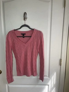 INC International Concepts Vneck  Cable Knit Lightweight sweater Women - Picture 1 of 10