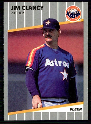 1989 Fleer Update - Jim Clancy #U-88 - Image 1 of 2