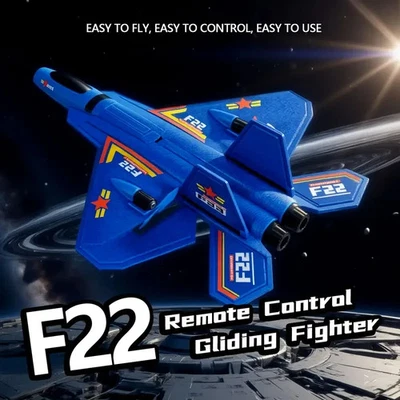 F22 RC Fighter Night Flight RTF 2.4gHz Plane BLUE-seller is a Vietnam veteran - Image 1 of 4