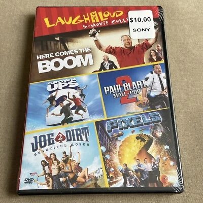 Grown Ups 2 Paul Blart Pixels Joe Dirt Here Comes Boom (DVD 5 Comedy Movie Set)+ Foto 1 de 4