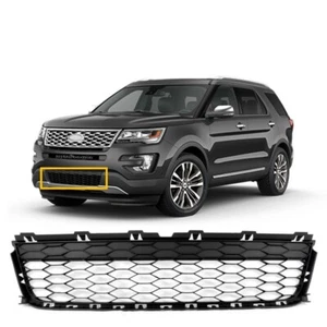 Lower Grille Fit 2016 2019 Ford Explorer Front Bumper Plastic Insert Black Mesh - Picture 1 of 7