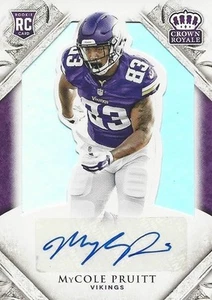 2015 Panini Crown Royale Mycole Pruitt AUTO RC #/99 Minnesota Vikings Illinois - Picture 1 of 3