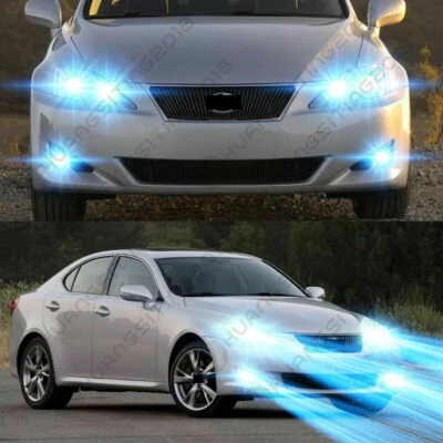 For Lexus IS250 IS350 2006-2010 - 6PC 8000K LED Headlights + Fog Light Bulbs Kit - Image 1 of 4