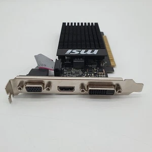 MSI GeForce GT 710 1GB DDR3 Low Profile Graphics Card (1GD3H LP) - Picture 1 of 4