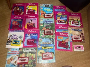 Lot of Various Walt Disney Take-a-Tape Cassette & Read-Along Books VTG - Picture 1 of 11