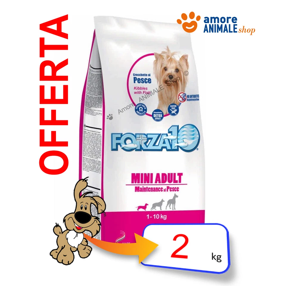 Forza10 Dog Maintenance → Pesce - 2 kg - Mini Adult - Crocchette Cani, Cane - Immagine 1 di 1