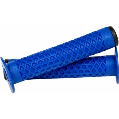 Cult X Vans Flanged BMX Bike / Scooter 150mm Grips Waffle Pattern - BLUE - Image 1 of 4