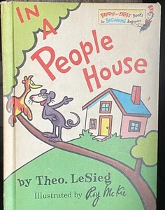 Dr. Seuss In A People House Theo LeSieg Book Club Edition 1972 1st Ed/Print VG - Picture 1 of 13