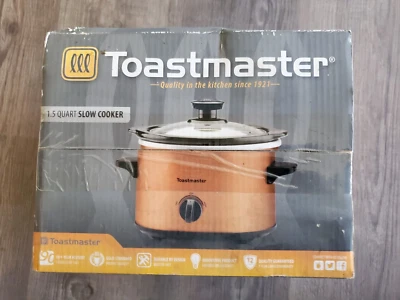 Toastmaster 1.5 Quart Bronze Slow Cooker Crock Pot - Image 1 of 4