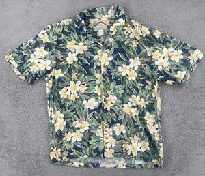 Vintage Paradise Found Mens M Button Up Hawaiian Rayon Floral Camp Shirt - Picture 1 of 23