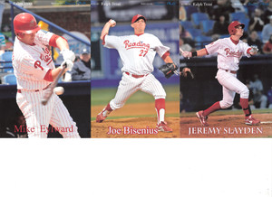 6 Diff 2008 Reading Phillies Beautiful Post Card Photos Ralph Trout SGA RARE