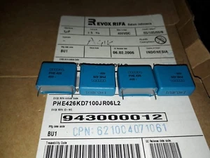 4pcs NEW EVOX 1uF 400V HI END MKP 22,5mm TUBE AMP AUDIO CAPS! PHE426KD7100JR06L2 - Picture 1 of 3