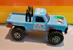 1981 Matchbox Mini Pick Up 4x4 Mountain Man Blue - Picture 1 of 4