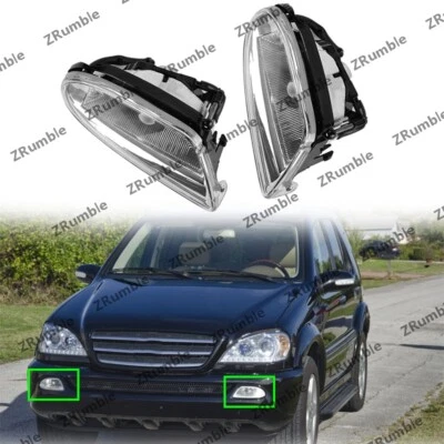 1 par de faros antiniebla delanteros para Mercedes Benz W163 ML350 ML500 ML430 (SIN BOMBILLA) Foto 1 de 4