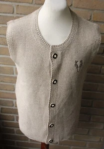 CHALECO TRACHTEN WALK de WALDSCHÜTZ, TALLA M HOMBRE FASCHING WIESN TIROLER BEIGE - Imagen 1 de 5