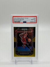 2023 Panini Prizm Draft Picks Brandon Miller Black Gold /5 RC PSA 10 Gem Mint