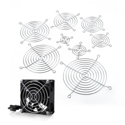 2Pcs Metal Fan Grill 40/50/60/70/80/90/100/110/120mm For Cooling Fan Cover Guard - Image 1 of 4