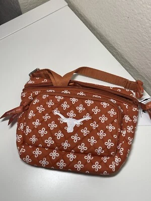 NWT Texas Longhorn Vera Bradley Mini Concerto Belt Bag Orange/White - Image 1 of 4