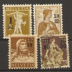 SUIZA YVERT 145/148 */(º) Serie Completa 4 Valores 1914 NL1498 - Bild 1 von 1