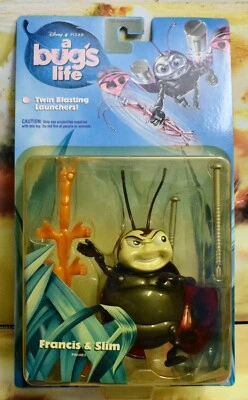 Mattel Disney Pixar A Bugs Life Francis & Slim Figure - Image 1 of 2