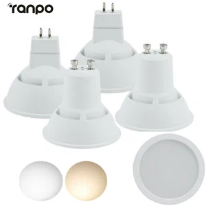 180° Dimmable 10W LED Spotlights GU10 MR16 Acrylic Aluminum 220V Cool White Lamp - Picture 1 of 15