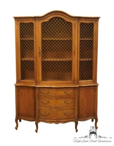 DREXEL FURNITURE Touraine Collection French Provincial 54" Buffet w. China Ca... - Picture 1 of 10