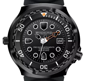 Riedenschild Herrenuhr 100 ATM Kampfschwimmer Black Watch Armee Taucheruhr Datum - Bild 1 von 7