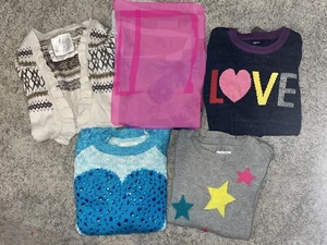 EUC Little Girl's Long Sleeve Sweater Justice Children's Place GapKids 10/12 - Picture 1 of 27
