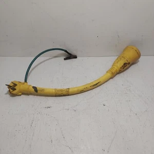 Hubbell HBL61CM59 Marine Shore Power Adapter Twist Lock Plug Yellow Works - Picture 1 of 6