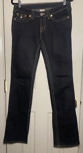 Schwarze Low Rise Boot Cut Jeans der Marke True Religion Billy Größe 29 USA - Bild 1 von 7