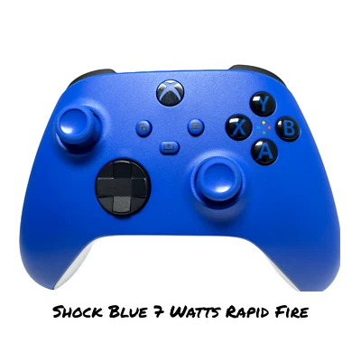 Microsoft Xbox One Series X/S Shock Blue 7 Watts Modded Rapid Fire Controller - Image 1 of 4