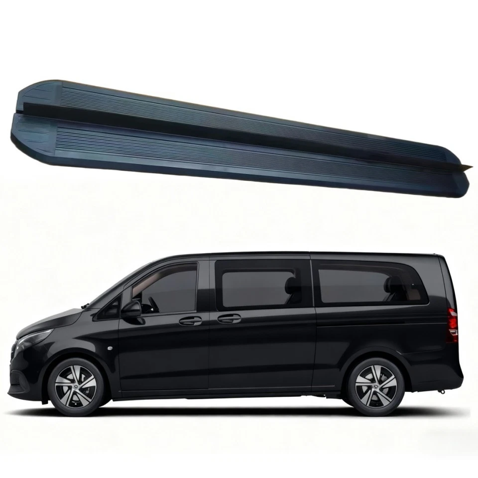 Se adapta a Mercedes-Benz Metris 2009-2026 2 piezas estriberas peldaños laterales barras Nerf Foto 1 de 4