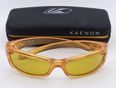 * Линза износ * винтажный Kaenon обновление поляризованные солнцезащитные очки оранжевый надежном жук Y2K w/чехол - Изображение 1 из 4