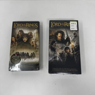 The Lord of the Rings VHS  The Fellowship Of The Ring & Return Of The King VHS Foto 1 de 4