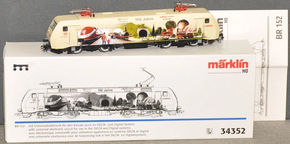 Märklin 34352 E-Lok BR 152001-4 "Museum Nürnberg" Delta/Digital fabrikneu OVP H0 - Bild 1 von 1