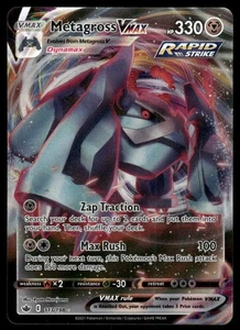 Pokemon Tcg Metagross VMAX #113 Pokemon Chilling Reign NM - Picture 1 of 2