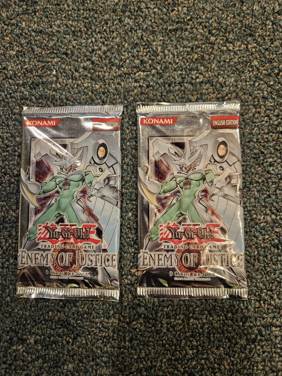 Yu-Gi-Oh! TCG Enemy of Justice Sealed Collectible Card Game Packs
