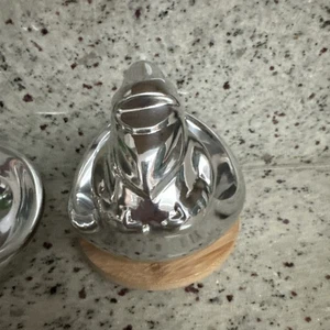 Nambe Santa Christmas Bowl Alvaro Uribe 2014 MT0701 Aluminum Sculpture - Picture 1 of 12