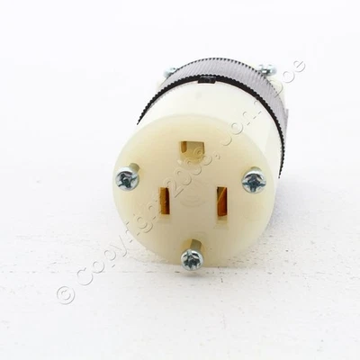 Hubbell Bryant Insulgrip Straight Blade Connector NEMA 5-15R 15A 125V HBL5269CM8 - Image 1 of 4